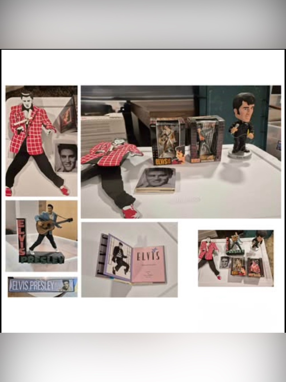 Elvis Presley Collectibles & Memorabilia Bundle – Vintage Figurines, Book & More - Picture 2 of 8